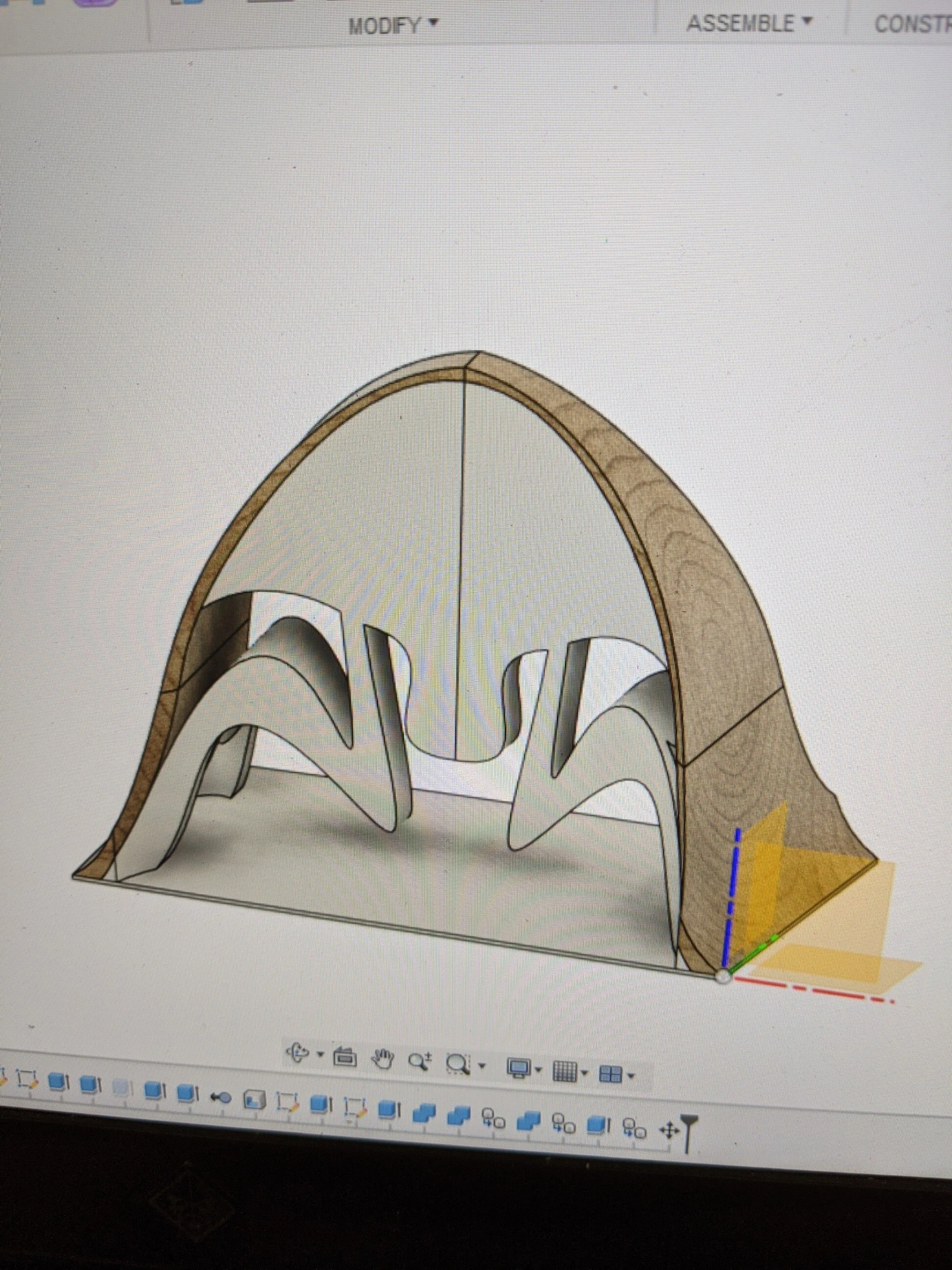 this is the design before going through the generative design algorithm